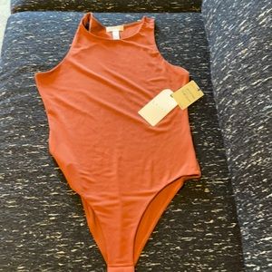 Leith bodysuit rust M